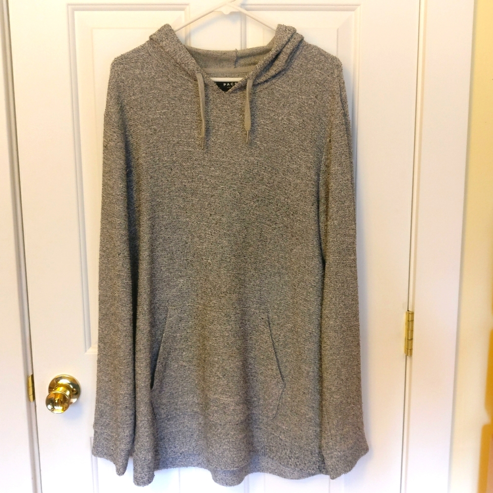 Marbled gray long Pacsun hoodie